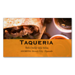 Visita Magnética tarjeta de presentación editable de servicios de t