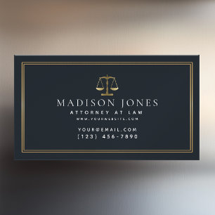 Visita Magnética Tarjeta de presentación profesional de abogados mi