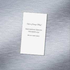 Visita Magnética Tarjeta de revelación de bebé personalizado