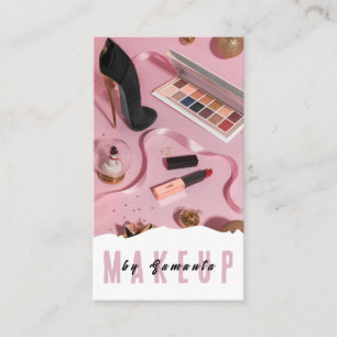 Visita Makeup PMU Microblading Henna Salon Tarjeta de Neg