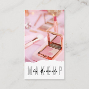 Visita Makeup PMU Microblading Henna Salon Tarjeta de Neg