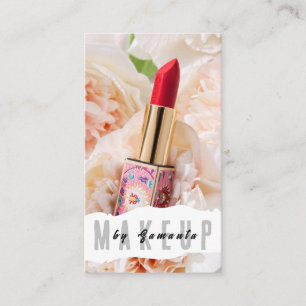 Visita Makeup PMU Microblading Henna Salon Tarjeta de Neg