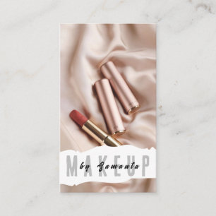 Visita Makeup PMU Microblading Henna Salon Tarjeta de Neg