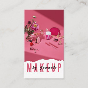Visita Makeup PMU Microblading Henna Salon Tarjeta de Neg