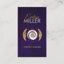 Visita Manos de curación - Tarjeta de presentación de Ter