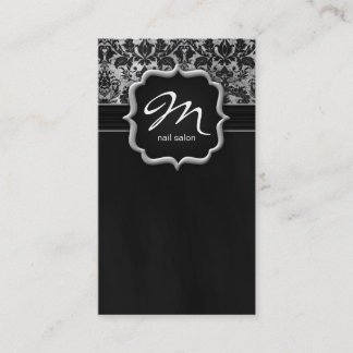 Visita Maquillaje Artista Tarjeta de Negocios Damask Plat