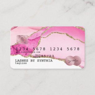 Visita Maquillaje de oro con estilo de tarjeta de crédito