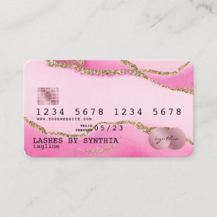 Visita Maquillaje de oro con estilo de tarjeta de crédito
