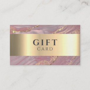 Visita Marble Elegante White Faux Gold Beauty Tarjeta de