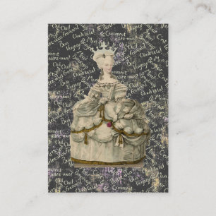 Visita Marie Antoinette Extravagant Vestido ~ Tarjeta de 