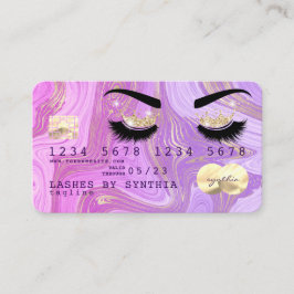 Visita Mármol violeta pastel de la tarjeta de crédito Las