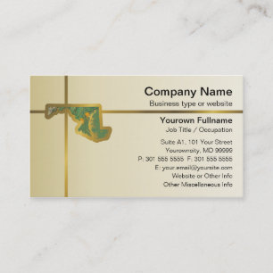 Visita Maryland Map - Tarjeta de presentación