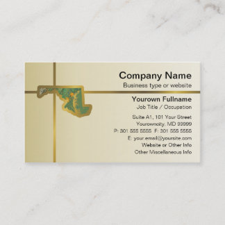 Visita Maryland Map - Tarjeta de presentación
