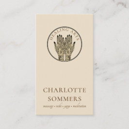 Visita Masaje de yoga Mehndi Henna Tarjeta de Negocios Ma