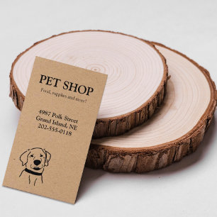 Visita Mascota Comprar Kraft Tarjeta de Negocio