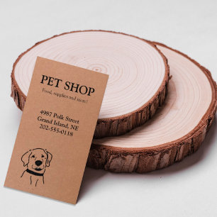 Visita Mascota Comprar Kraft Tarjeta de Negocio