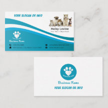 Mascota de animales de negocios | Tarjeta de prese