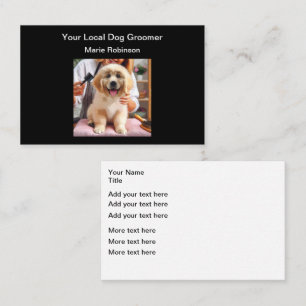 Visita Mascota Groomer Grooming Services - Tarjeta de vis