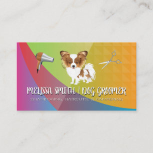 Visita Mascota Groomer   Perro Cute   Tarjeta de presenta
