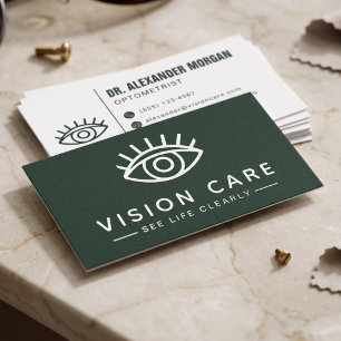 Visita Médico Ocular Moderno Tarjeta de Oculista Cuidado