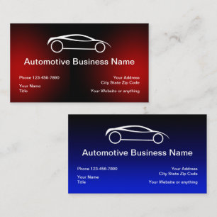 Visita Mejor Plantilla de Tarjeta de Negocio Automotriz D
