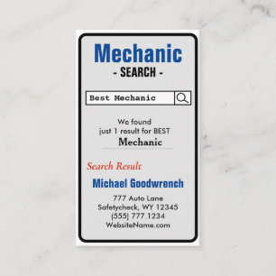Visita Mejor Tarjeta de Negocio Mecánica