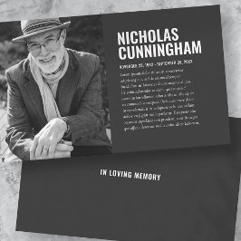 Visita Memorial funerario en tarjeta de fotos de memoria 