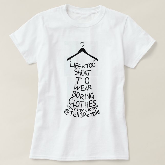 Visita mi camiseta blanca de mujeres vestidas (Diseño del anverso)