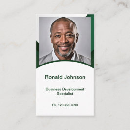 Visita Mini Reanudar tarjeta | Tarjeta de red Verde oscur