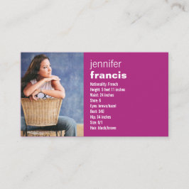 Visita Mini tarjeta de los comp de la travesía rosada