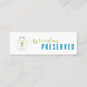 Visita Minitarjeta de Personalizable completo, 3,0" x 1,0