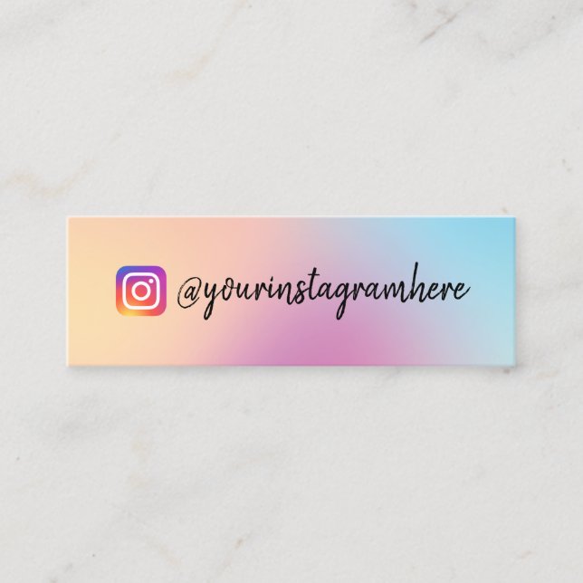 Visita Minitarjeta holográfica de cambio de color (Anverso)