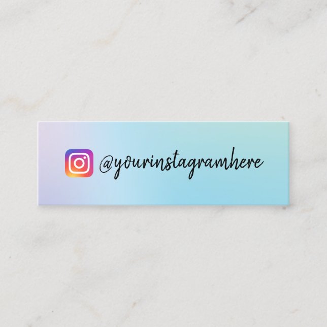 Visita Minitarjeta holográfica de cambio de color (Anverso)