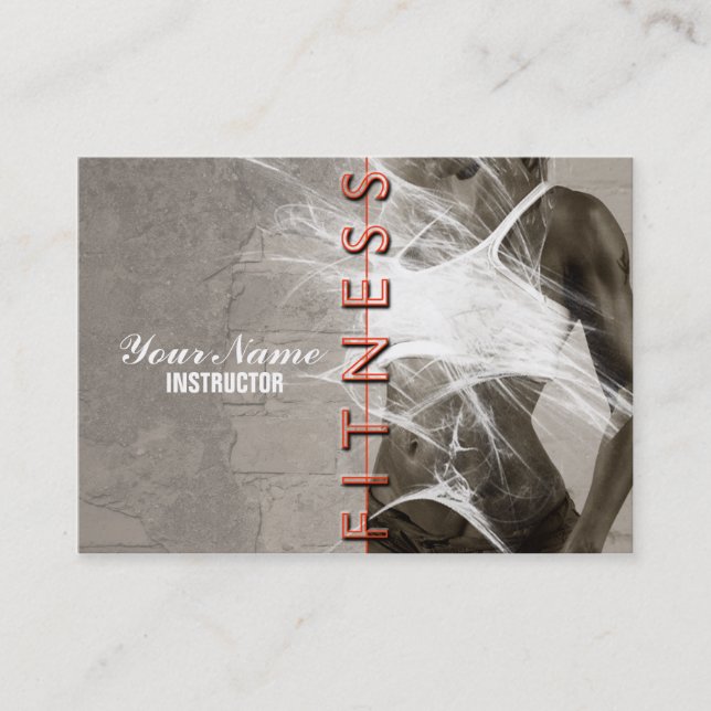 Visita Miss Fitness - Tarjeta de programación para empres (Anverso)