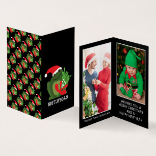 Visita Mistle'toad, tarjeta de Navidades de fotografía fa