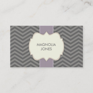 Visita Moda Chevron Vintage Professional tarjeta de visit