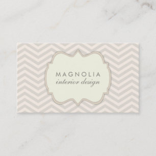 Visita Moda Chevron Vintage Professional tarjeta de visit