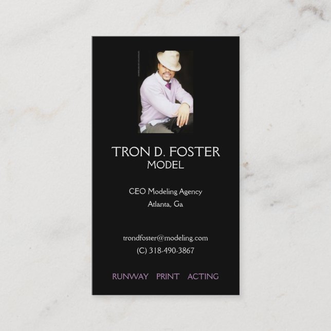 Visita Modelado de la tarjeta del perfil (Anverso)