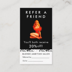 Visita Moderna Belleza de la tarjeta de referencia del sa