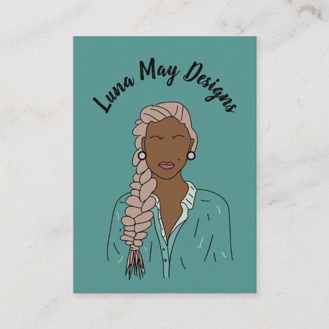 Visita Moderna Joyería de Jefe para mostrar tarjeta de vi (Anverso)