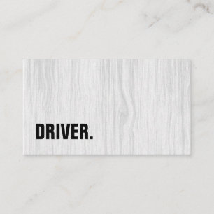 Visita Moderna tarjeta de madera Minimalista DRIVER Profe