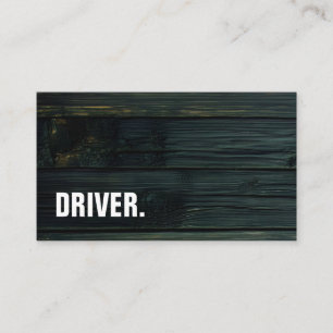 Visita Moderna tarjeta de madera Minimalista DRIVER Profe