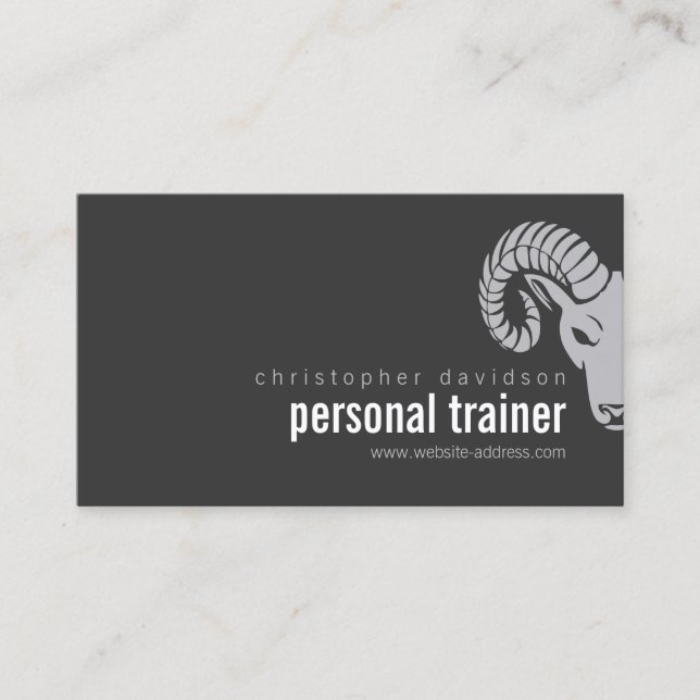 Visita Moderna tarjeta de negocios de desvío de cabezal R (Anverso)