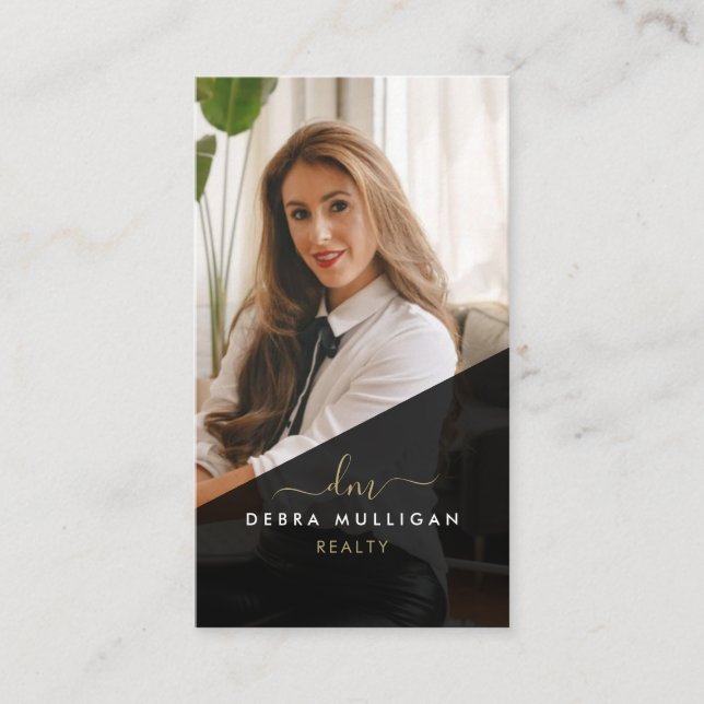 Visita Moderna tarjeta de negocios del agente inmobiliari (Anverso)