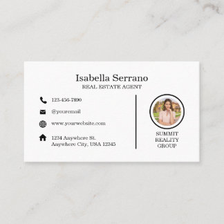 Visita Moderna tarjeta de negocios inmobiliaria