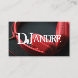 Visita Moderna tarjeta de presentación de DJ Music Entert