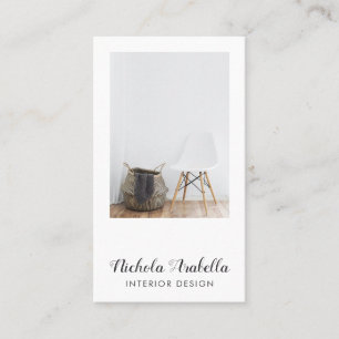 Visita Moderna tarjeta de presentación de fotos de diseño