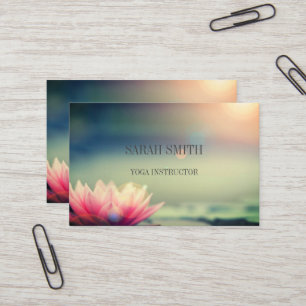 Visita Moderna tarjeta de presentación elegante de Lotus