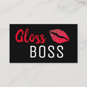 Visita Moderna tarjeta de presentación Lip Gloss Boss de