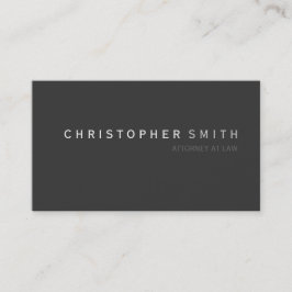 Visita Moderna tarjeta de presentación simple y sencilla